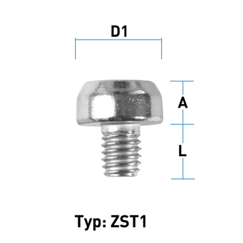 Zierstopfen M6X1,0 Typ ZST1 - L: 7,5