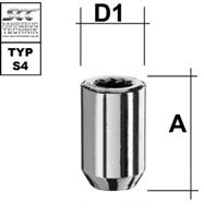 Sternmutter M14X2,0 Typ S4V - H: 37 mm 